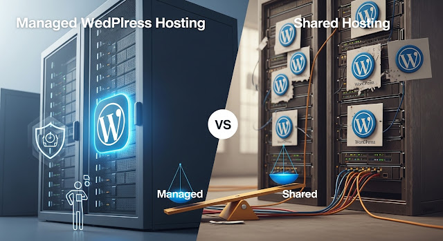 managed wordpress hosting vs shared hosting comparison for beginners